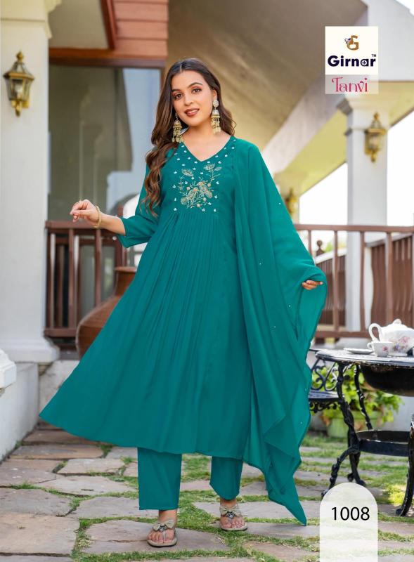 Girnar tanvi vol 1 anarkali 3pcs daily wear kurtis wholesale